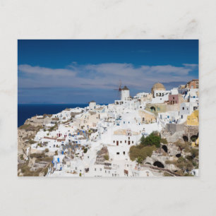 Santorini - Cityscape of Oia briefkaart