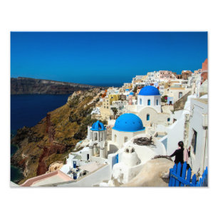Santorini, de Griekse eilanden - Foto afdrukken Foto Afdruk