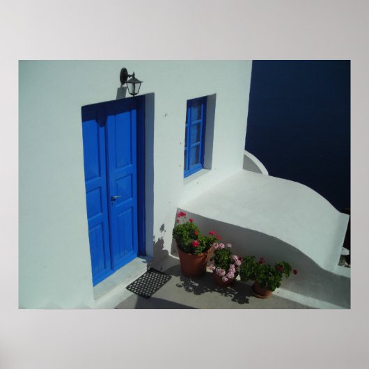 Santorini Doorstep Poster (Voorkant)