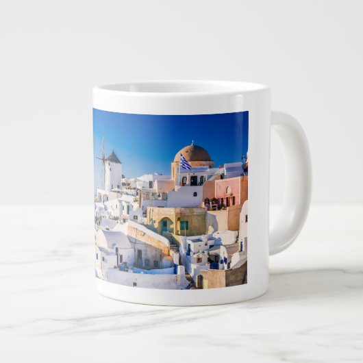 Santorini Extra Grote Beker (Voorkant rechts)