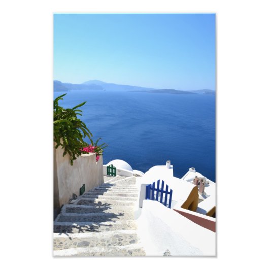 Santorini Foto Afdruk (Voorkant)