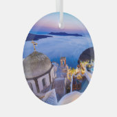 Santorini Glas Ornament (Voorkant Rechts)