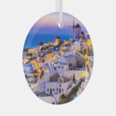Santorini Glas Ornament (Voorkant Rechts)