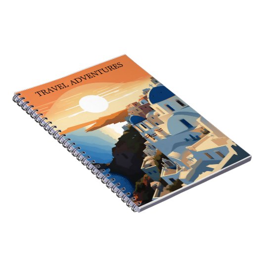 SANTORINI GRÈCE #1 VOYAGE JOURNAL (Côté Droit)