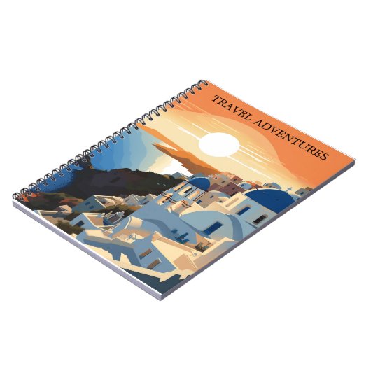 SANTORINI GRÈCE #1 VOYAGE JOURNAL (Côté gauche)