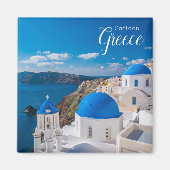 Santorini Grèce Pittoresque Magnet Souvenir Cadeau (Devant)