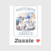 Santorini Greece Beautiful Paradise Sticker (Vel)