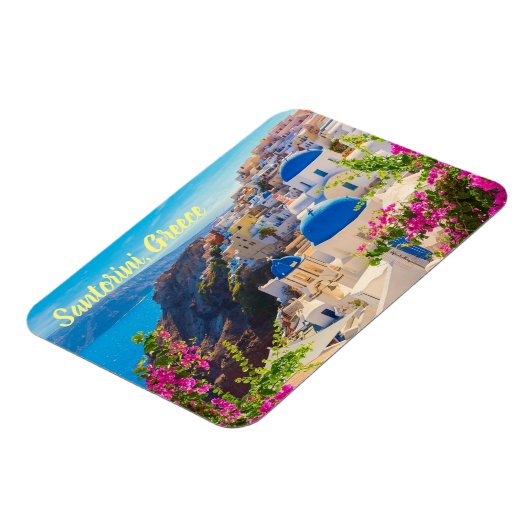 Santorini Greece gestileerd Magneet (Linkerzijde)