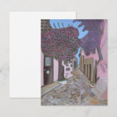 Santorini, Greece invitation card (Devant / Derrière)