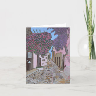 Santorini, Greece invitation folded card 