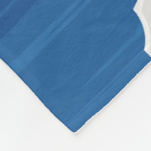 Santorini Greece Retro  Fleece Deken (Hoek)