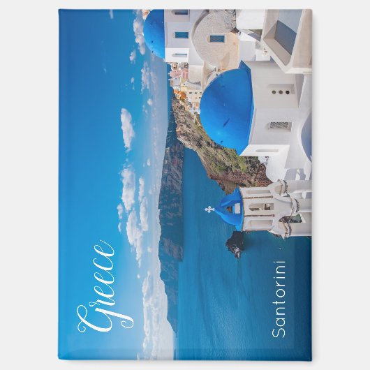 Santorini Greece Scenic Magnet Souvenir (Recto)