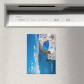 Santorini Greece Scenic Magnet Souvenir (In Situ (Lave-vaisselle))