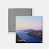 Santorini Greece Souvenir Magnet Magneet (Voorkant / Achterkant)