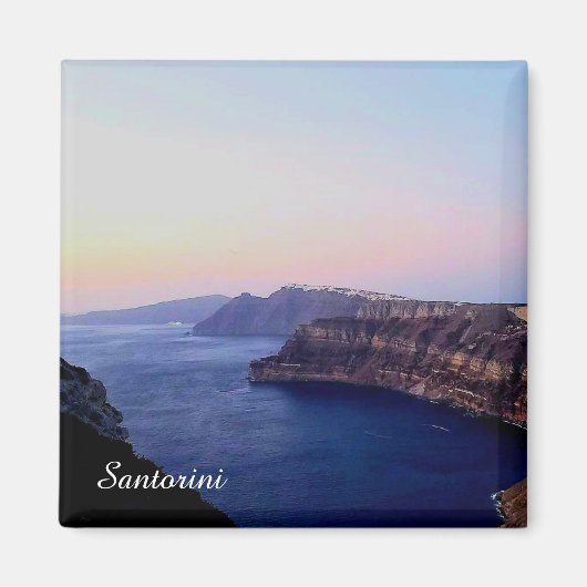 Santorini Greece Souvenir Magnet Magneet (Voorkant)