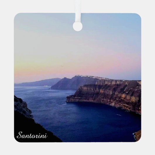 Santorini Greece Souvenir Ornament (Achterkant)