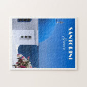 Santorini, Greece travel poster,  Legpuzzel (Horizontaal)