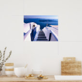 Santorini Greece Wall Art Poster (Keuken)