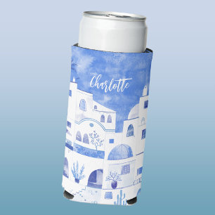 Santorini Greece Waterverf Personalized