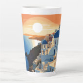 SANTORINI GRIEKENLAND #1 LATTE MOK (Voorkant)