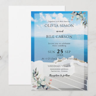 Santorini, Griekenland Aanpasbare bestemming bruil Kaart