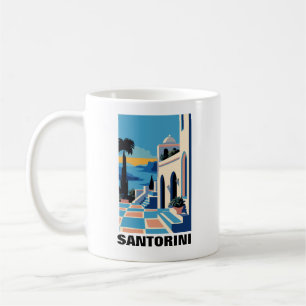 Santorini Griekenland Architectuur Schilderen Koffiemok