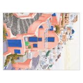 Santorini Griekenland Architectuur Tafelkleed (Voorkant (Horizontaal))