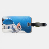 Santorini, Griekenland Bagagelabel (Achterkant horizontaal)