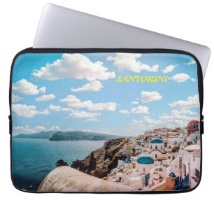 Santorini, Griekenland Beach House Laptop Sleeve