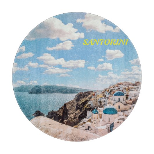 Santorini, Griekenland Beach House Snijplank (Voorkant)