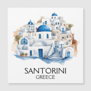 Santorini Griekenland Blauw dak Gebouwen Architect