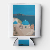 Santorini Griekenland Blikjeskoeler (Voorkant)