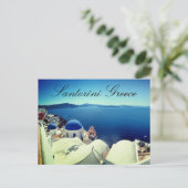 Santorini Griekenland Briefkaart (Staand voorkant)