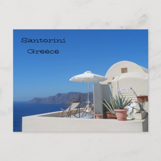 Santorini, Griekenland Briefkaart (Voorkant)