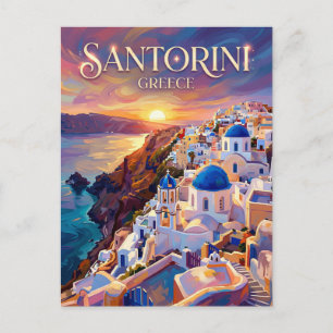 Santorini Griekenland Briefkaart