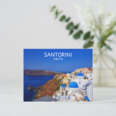 Santorini Griekenland Briefkaart (Staand voorkant)