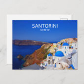 Santorini Griekenland Briefkaart (Voorkant / Achterkant)