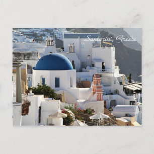 Santorini, Griekenland, dorp Oia, fotografie Briefkaart