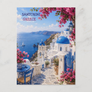 santorini griekenland eiland briefkaart