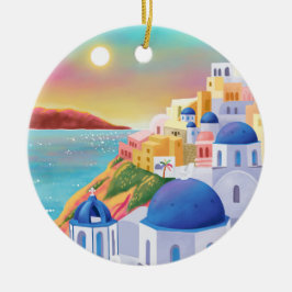 Santorini Griekenland Europa Kunst Bestemming Reiz Keramisch Ornament