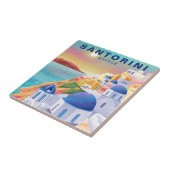 Santorini Griekenland Europa Kunst Bestemming Reiz Tegeltje (Zijkant)