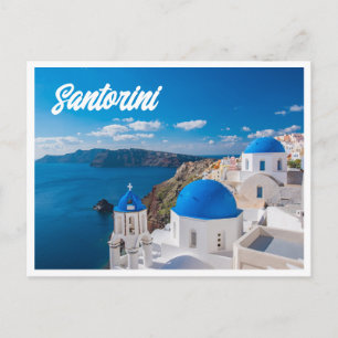 Santorini Griekenland Foto Briefkaart