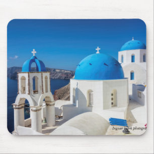 Santorini, Griekenland Foto Print Muismat