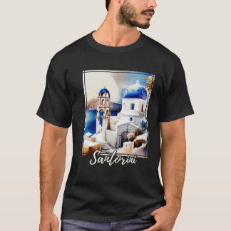 Santorini Griekenland Griekse eiland Vakantie 1 T-shirt