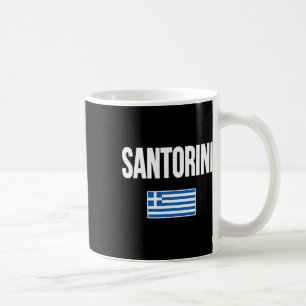 Santorini Griekenland Griekse Vlag Souvenir Vakant Koffiemok