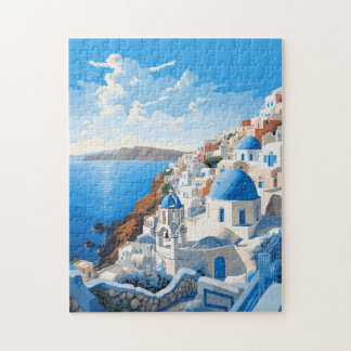 Santorini Griekenland Iconisch eiland Reizen Kunst Legpuzzel