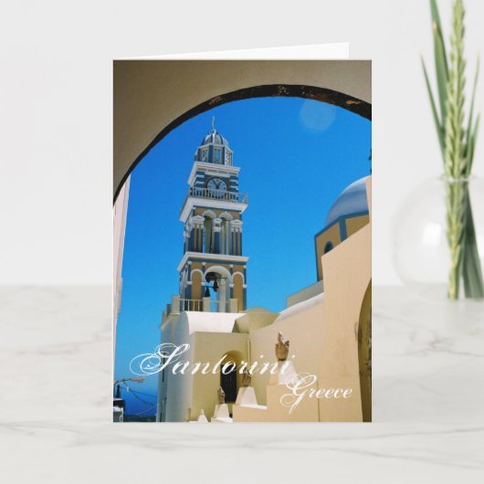 Santorini, Griekenland Kaart (Voorkant)