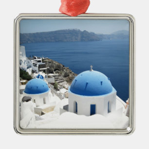 Santorini Griekenland Metalen Ornament