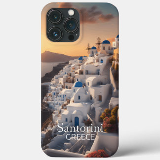 Santorini, Griekenland: Onvergetelijk vakantiepara iPhone 13 Pro Max Hoesje