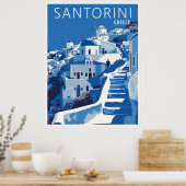 Santorini Griekenland Poster (Keuken)